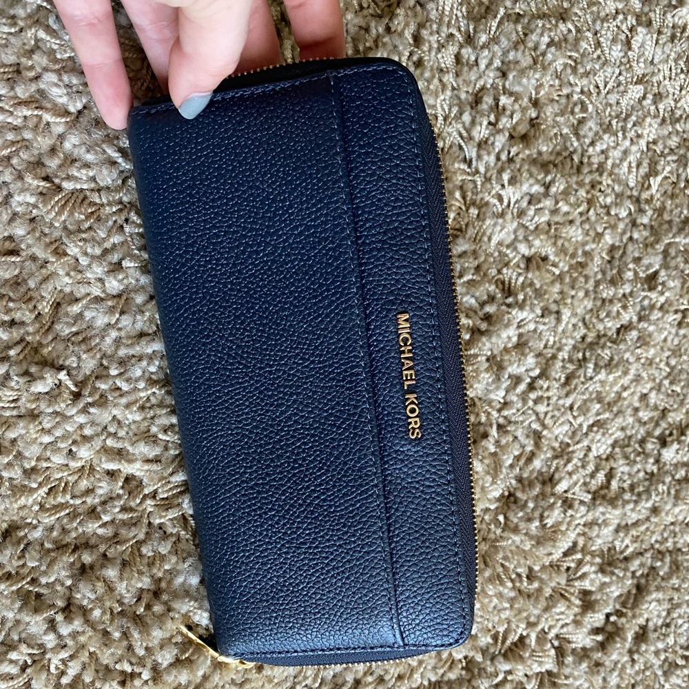 Navy Blue Michael Kors wallet